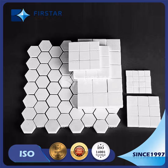 중국 공장 도매 92% 알루미나 세라믹 타일 알루미나 타일, 광업 마모 보호